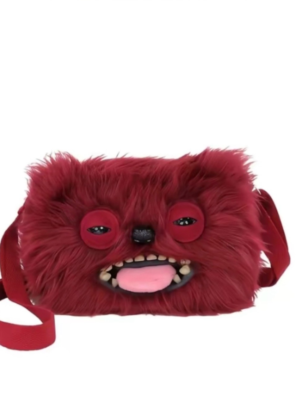New Fuggler Zuru Series 2 Crossbody Bag Purse Plush Sir Belch Wine Burgundy